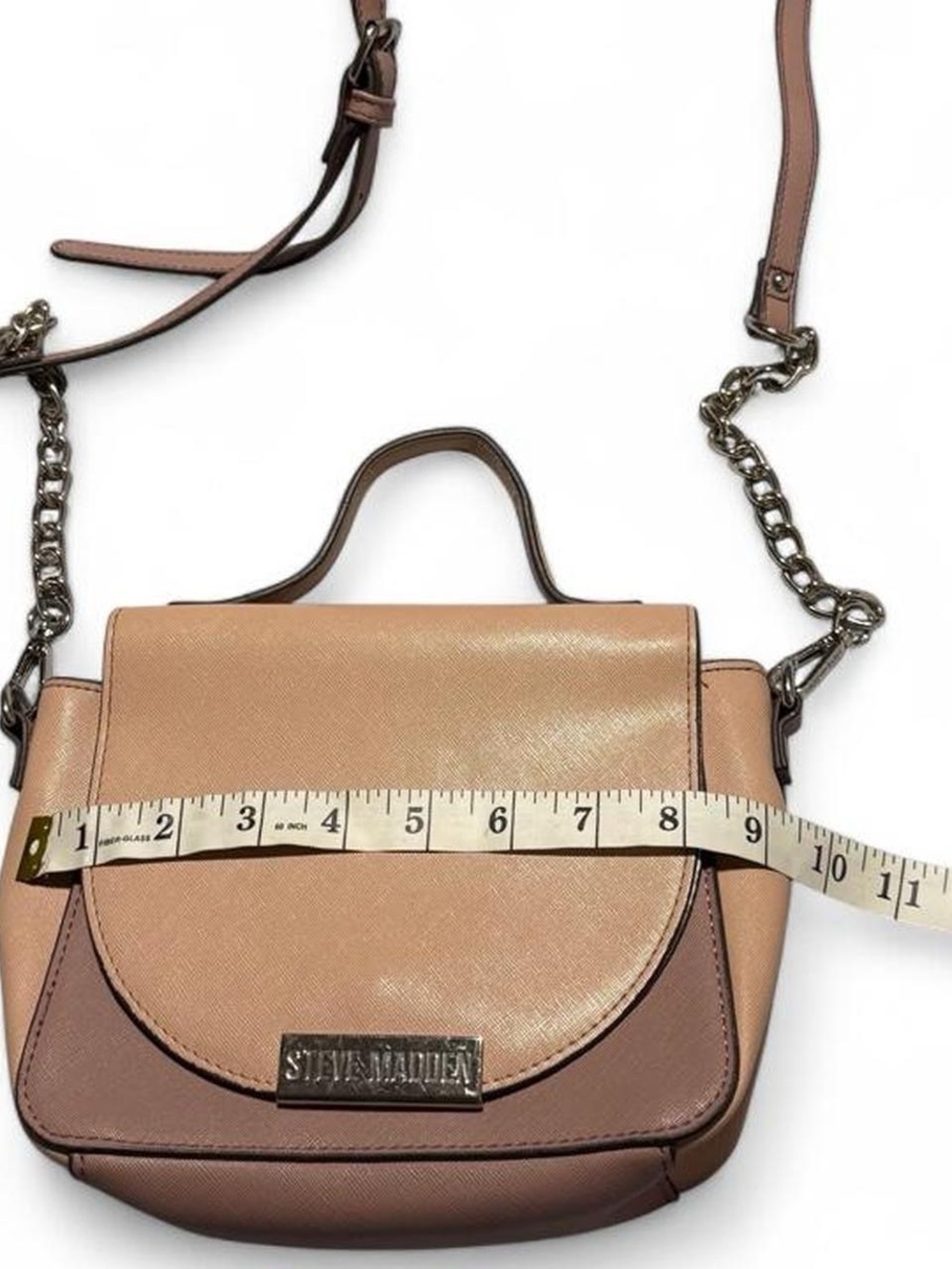 Steve Madden Two-Tone Blush and Mauve Crossbody Bag